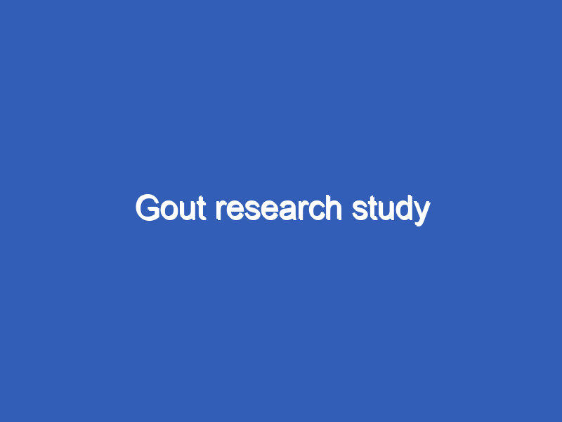 Gout research study